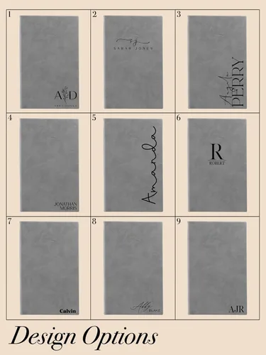 Vista 2 de Diario de cuero sintético grabado personalizado. Bloc de notas con nombre personalizado. Diario grabado (negro y dorado)
