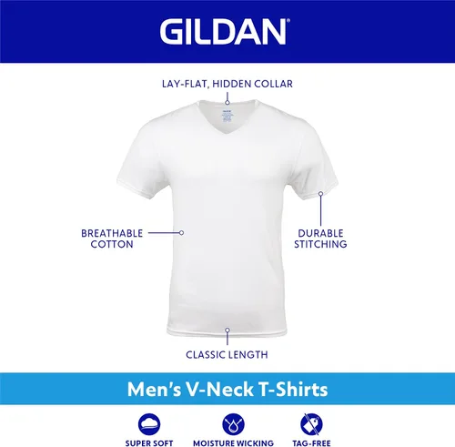 Vista 2 de Gildan - Camiseta de manga larga 100 % de algodón