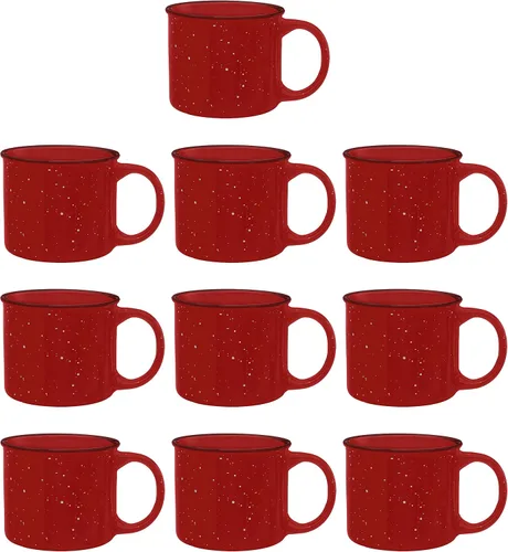 Vista 14 de DISCOUNT PROMOS Tazas de Café de Cerámica Personalizadas para Fogata de 13 oz. Juego de 100, Paquete Personalizado a Granel - Perfecto para Té