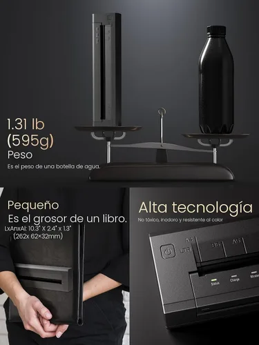 Vista 6 de Phomemo Impresoras portátiles inalámbricas G100 Pro AirPrint para viajes