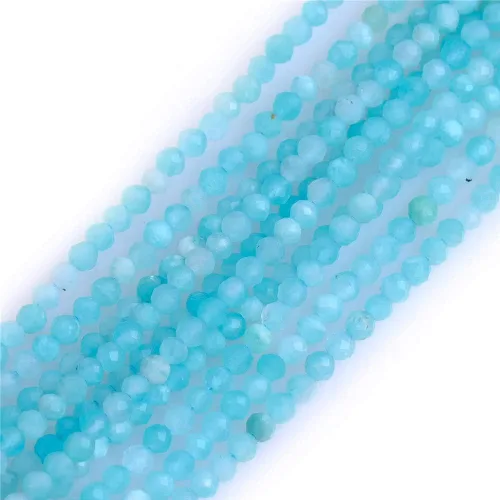 Vista 66 de GEM-Inside Cuentas espaciadoras redondas facetadas de gemas de lapislázuli azul natural semipreciosas de 2mm para hacer joyas 15