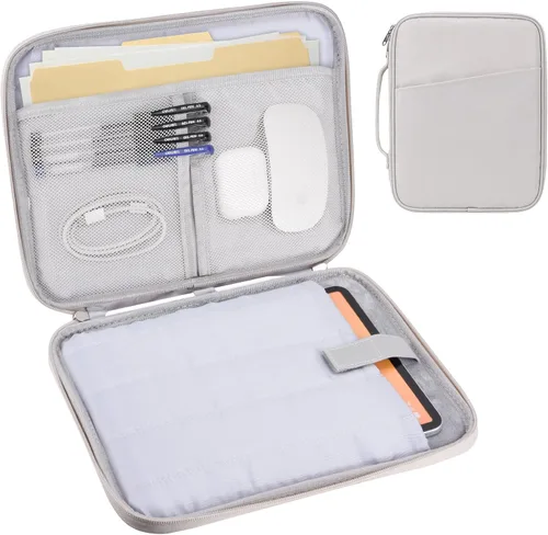 Vista 13 de Funda de transporte para iPad de 9 a 11 pulgadas, bolsa acolchada para tableta de viaje para iPad Pro de 11 pulgadas (M4), iPad 10.9