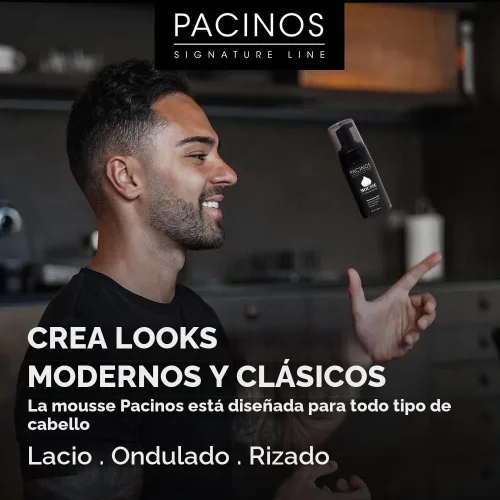 Vista 5 de Pacinos Signature Line - Mousse para realzar rizos Mousse para el cabello y espuma de peinado ligero, productos para el cabello pacinos