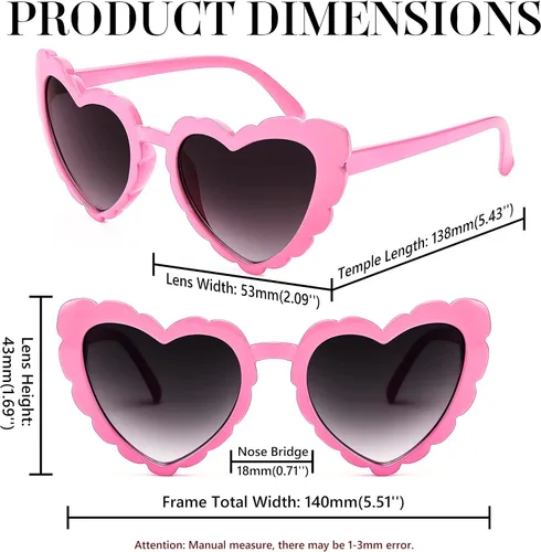 Vista 7 de FEISEDY Love Heart Shaped Sunglasses for Women Trendy Retro Cat Eye Mod Style Gafas elegantes B2336