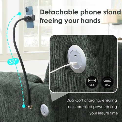 Vista 21 de Moderno sofá modular en forma de U con almohadas para la cintura, sofá cama con diván, sofá tapizado simétrico de felpilla de 6 asientos para sala