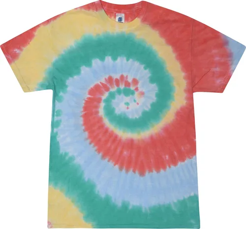 Vista 18 de Colortone Camisetas Tie Dye para Hombre y Mujer - Camisetas de manga corta unisex Tie-Dye para adultos Acadia
