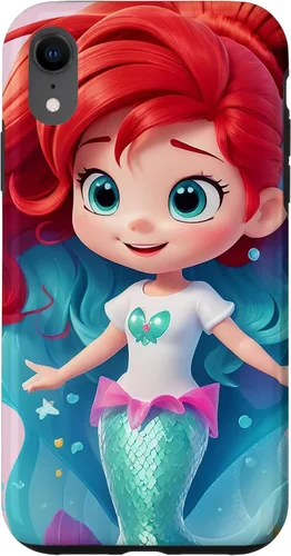 Vista 8 de Funda para iPhone 14 con diseño de sirenita