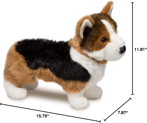 Vista 6 de Douglas Kirby Peluche de Perro Corgi Tricolor Animal de Peluche
