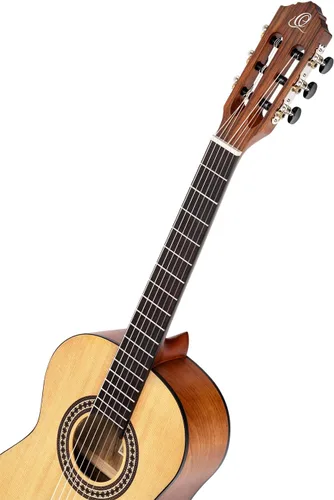 Vista 5 de Ortega Student Series - Guitarra clásica de nailon de 6 cuerdas, 3/4, tapa de cedro mate (RSTC5M-3/4)