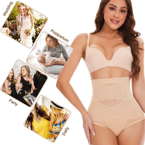 Vista 6 de SIMIYA Faja moldeadora de abdomen para mujer, cintura alta, extra firme, moldeador de cintura, faja moldeadora de estómago