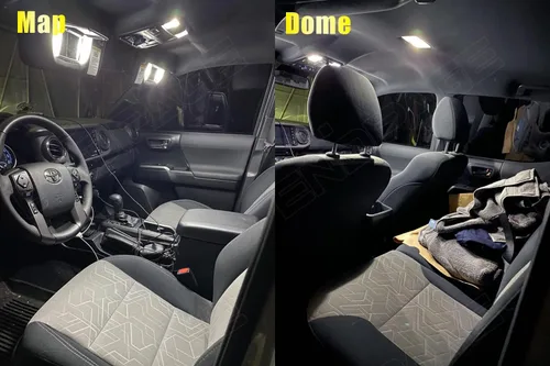Vista 4 de Kit de Luz Interior LED Blanco de 10 Piezas para Tacoma para Toyota Tacoma 2005 2006 2007 2008 2009 2010 2011 2012 2013 2014 2015 2016 2017 2018