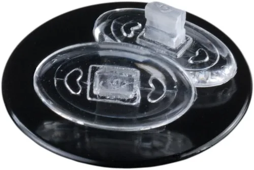 Vista 3 de GMS Optical Almohadillas de nariz ovaladas de silicona suave para anteojos (0.59 pulgadas de empuje, 10 pares)