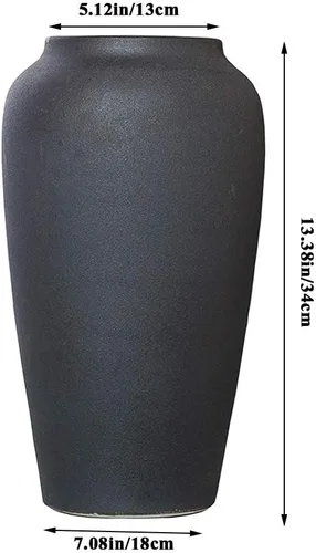 Vista 5 de Floreros altos de cerámica modernos para sala de estar, comedor, mesa, centros de mesa, dormitorio, oficina, hotel, hogar, florero decorativo