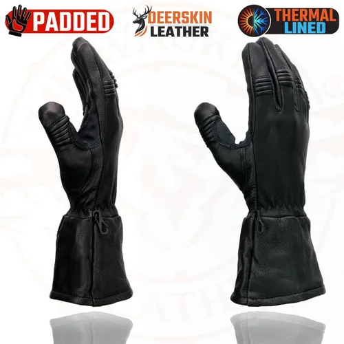 Vista 2 de Milwaukee MG7505 - Guantes de piel para hombre, color negro G039-NEGRO