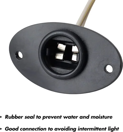 Vista 3 de HERCOO Conjunto de arnés de cableado de luz de matrícula, enchufe de lámpara trasera, compatible con camioneta Dodge Ram 1500 2500 3500 1994 a 2002
