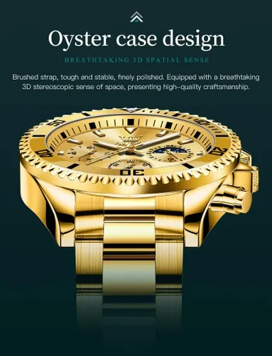 Vista 9 de OLEVS Relojes para hombre, de acero inoxidable, impermeables, con fecha, analógico, de cuarzo, de moda, para negocios, relojes de pulsera