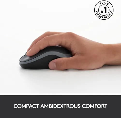 Vista 4 de Logitech MK270 Combo de teclado y mouse inalámbricos, teclado y mouse incluidos, conexión sin abandono de 2.4 GHz, batería de larga duración