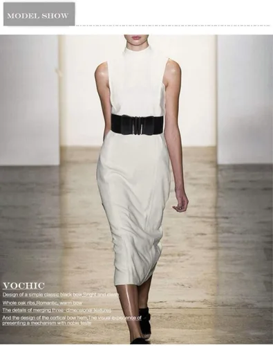 Vista 3 de VOCHIC Cinturón de vestir elástico ancho de talla grande para mujer, cintura elástica