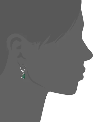 Vista 2 de Tienda Collection 10k Gold Cushion Cut Gemstone Dangle Earrings for Women with Leverbacks