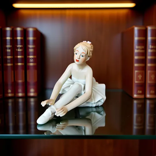 Vista 4 de MTME - Figuras de porcelana para ballet, estatua esculpida, artesanía, artículos de arte, escultura, decoración del hogar