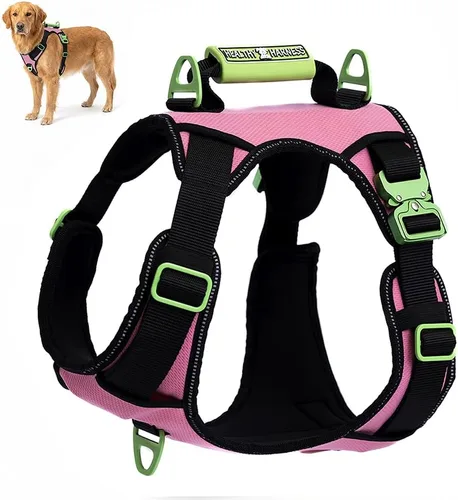 Vista 9 de Supreme Sport - Arnés para perro, diseño resistente, sin estrangulamiento, sin tirones. Ajustable, cómodo acolchado, fácil de poner y quitar
