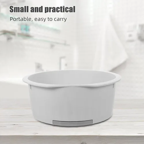 Vista 9 de SECFOU 1 Unidades Ropa Interior Lavabo Gris Pañal de Mano Rectangular Portátil Bañera Recién Nacido Sin Lavado Japonés Hogar con Tabla Tabla Cubo