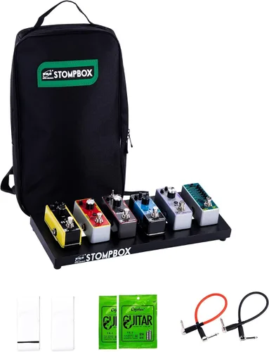 Vista 11 de Eno Music 14" Bolsa Mini para Pedal de Efectos de Guitarra Compacta Pequeña