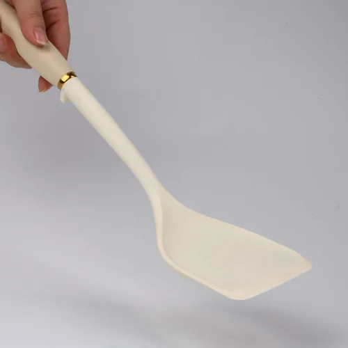 Vista 3 de Armrous - Espátula de silicona sólida de 14 pulgadas, espátulas antiadherentes de mango largo para cocinar, espátula de goma grande resistente al