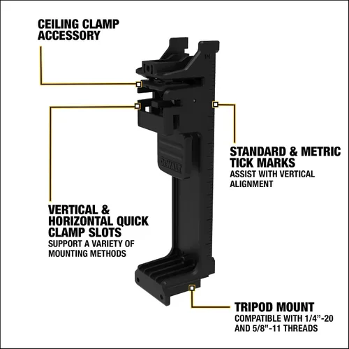 Vista 11 de DEWALT Nivel láser máximo de 20 V, láser de línea cruzada, 3X360, verde, solo herramienta (DCLE34031B)
