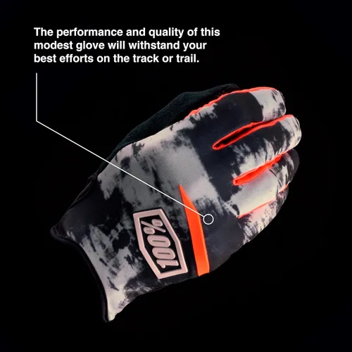 Vista 3 de 100% RIDECAMP - Guantes de motocross y ciclismo de montaña para hombre, equipo de protección ligero para MTB y motocross