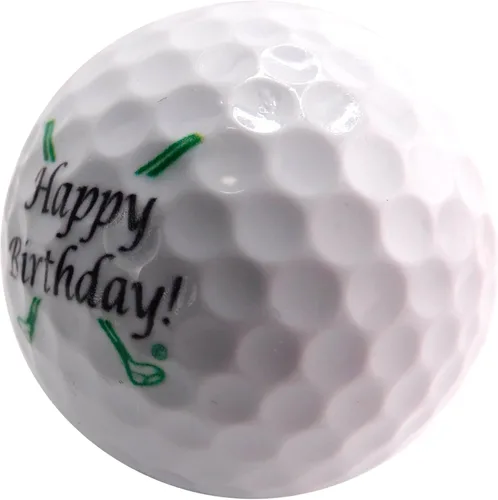 Vista 3 de Westmon Works Pelota de golf de feliz cumpleaños, regalo de golfista novedoso para papá o fanático del golf, una unidad de tamaño estándar