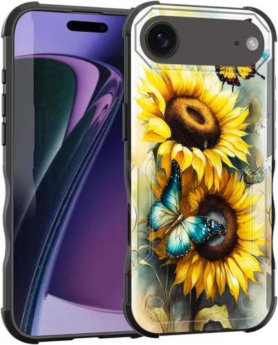 Vista 111 de Funda para iPhone Air, [doble capa] [protección contra caídas de grado militar de 10 pies] Funda resistente a prueba de golpes para iPhone Air
