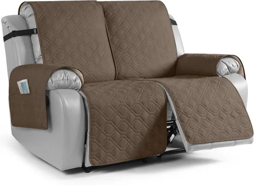 Vista 27 de VANSOFY Funda impermeable para sofá reclinable, lavable, funda para sofá reclinable de 1 pieza, protector de muebles con correas elásticas, bolsillo