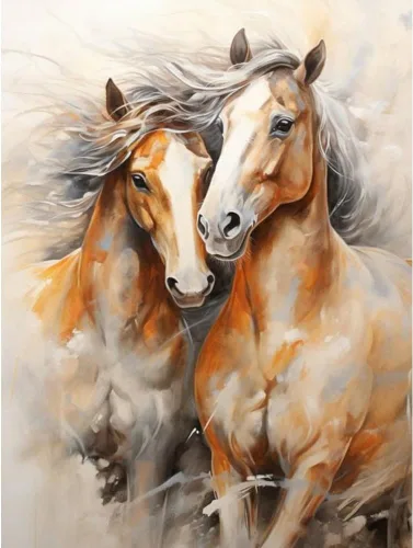 Vista 8 de Stalente Kits de pintura de diamantes para adultos, caballos 5D, kit de arte de diamantes para principiantes, pintura de diamante redonda