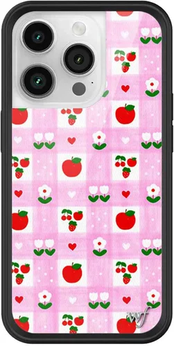 Vista 47 de Wildflower Carcasas – Compatible con iPhone 14 Pro Protector negro parachoques, certificado de prueba de caída de 6.5 pies, propiedad de mujeres