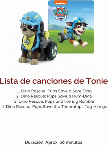 Vista 6 de Tonies Figura de juguete Rex Audio de Paw Patrol