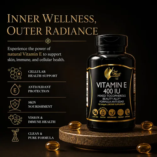 Vista 4 de Coco March N.M.D Natural Vitamina E 400 UI Tocoferoles Mixtos, 90 Porciones