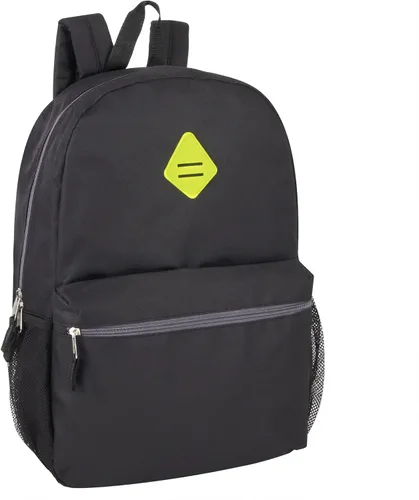 Vista 6 de Trail maker Mochilas al por mayor de 19 pulgadas a granel paquete de 24 para niños escuela para adultos sin fines de lucro Negro
