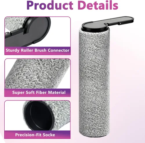 Vista 5 de F25 Filter Brush Kit Compatible with Roborock Wet Dry Vacuum