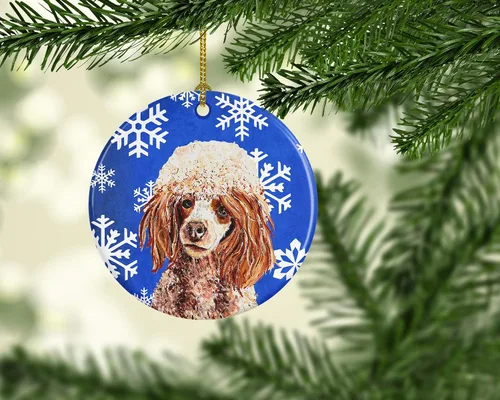 Vista 161 de Caroline's Treasures Cavalier Spaniel - Adorno de cerámica para colgar en el árbol de Navidad, para el hogar, Navidad, fiestas, regalo, 3 pulgadas