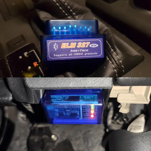 Vista 5 de ELM327 OBDⅡ - Escáner de diagnóstico automático para coche, detector de fallos de la herramienta de escaneo Bluetooth automático, mini lector