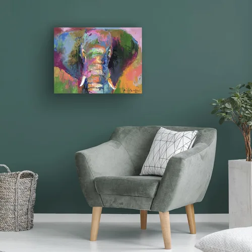 Vista 4 de Trademark Fine Art Elephant 2 - Obra de arte de Richard Wallich, 14 x 19 pulgadas