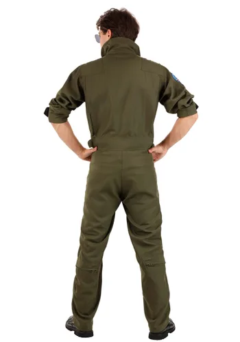 Vista 3 de Disfraz de Hombre Talla Grande Top Gun Premium de Piloto Multicolor