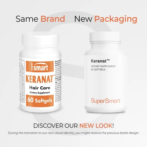 Vista 2 de Supersmart - Keranat (Fórmula Avanzada con Biotina) - Suplemento capilar para volumen y crecimiento - Vitaminas para la pérdida del cabello Sin