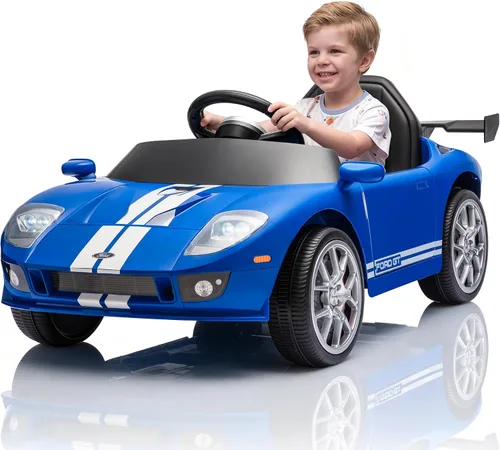 Vista 10 de Coche eléctrico de 12 V para niños, rosa, regalos de cumpleaños de YOHOPO 1-Rosa