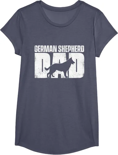 Vista 14 de Camiseta de pastor alemán para el día del padre del dueño de perros caninos, Negro