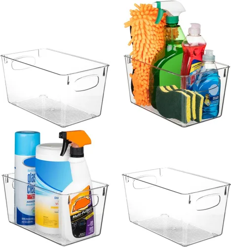 Vista 7 de ClearSpace Contenedores de Almacenamiento de Plástico Transparente – Organización y Almacenamiento Perfecto para Cocina o Despensa – Organizador