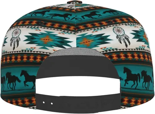 Vista 4 de Gorra india nativa americana ajustable retro nativa americana sombrero de béisbol para hombres y mujeres, sombrero y gorra ajustable casual