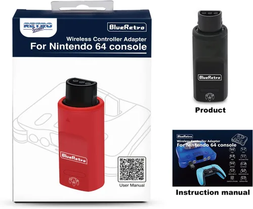 Vista 7 de BITFUNX BlueRetro N64 Wireless Controller Adapter - Support Firmware Upgrade, Dual-Mode BT, Keymap Configuration, Compatible with PS3PS4PS5,Xbox One