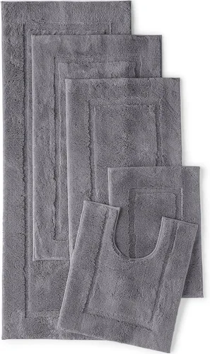 Vista 2 de Lands' End Alfombra de baño antideslizante de acero rico de 16 x 23 pulgadas